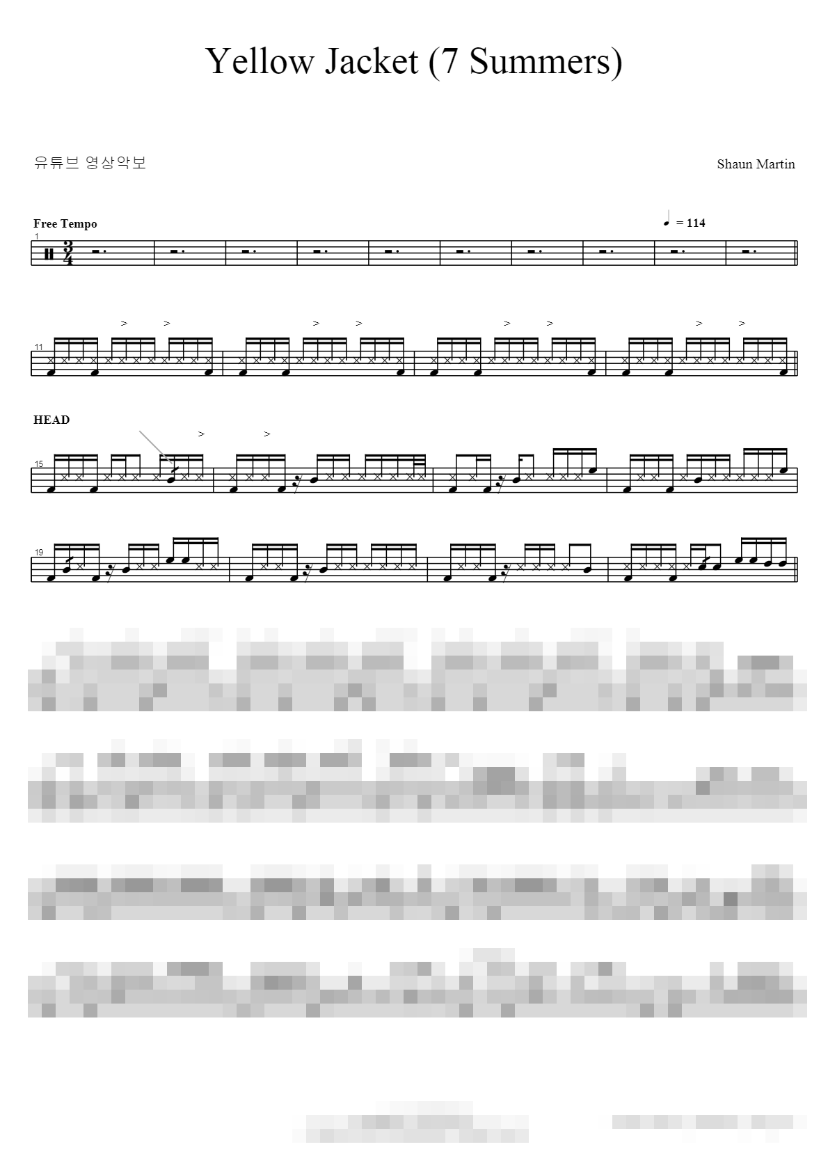 Yellow Jacket Sheet Music Preview