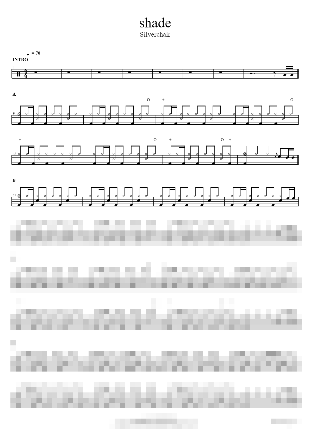 shade Sheet Music Preview