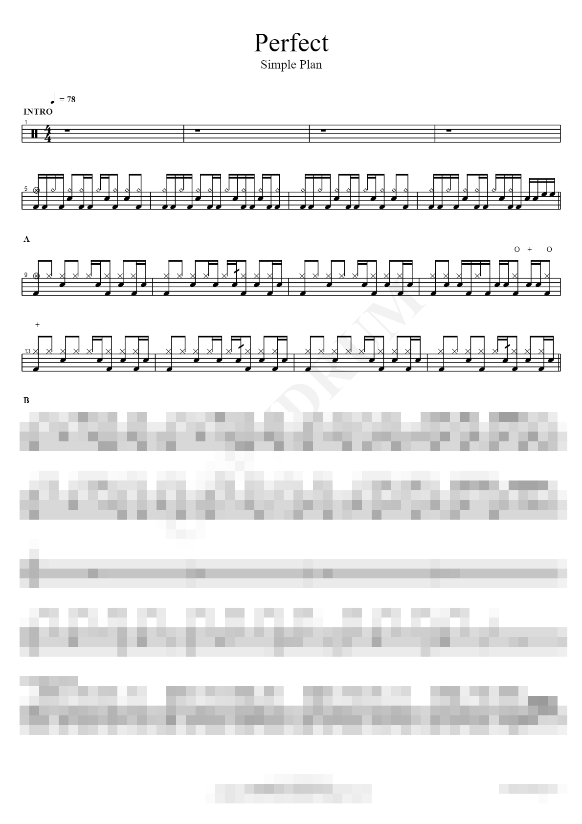 Perfect Sheet Music Preview