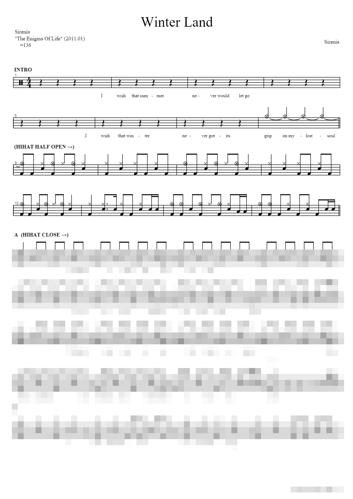 Winter Land Sheet Music Preview