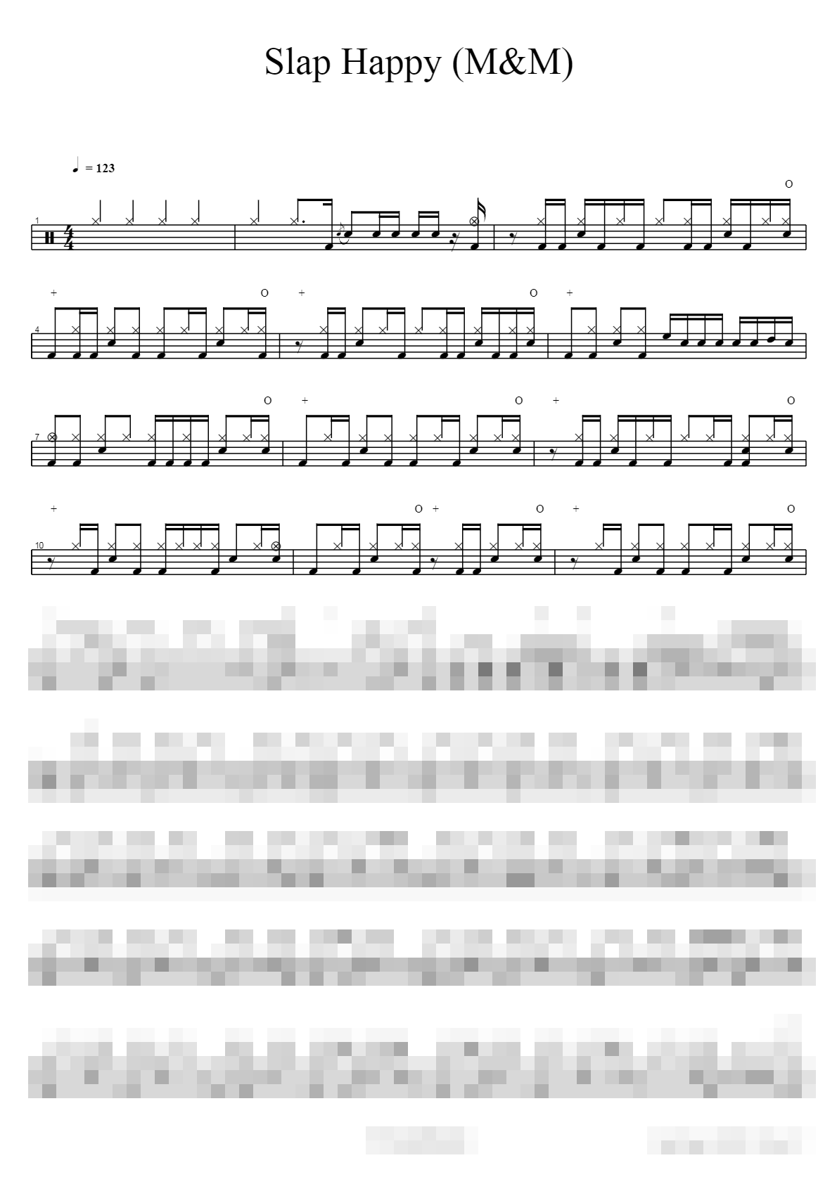 Slap Happy (M&M) Sheet Music Preview
