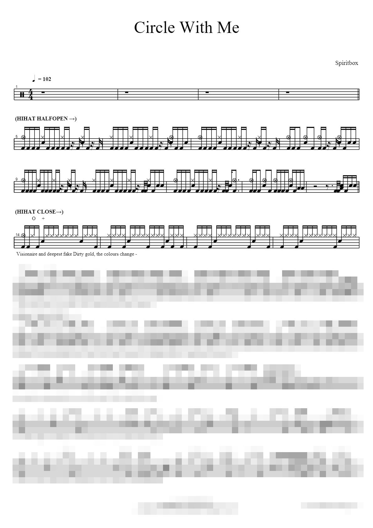 Circle With Me Sheet Music Preview