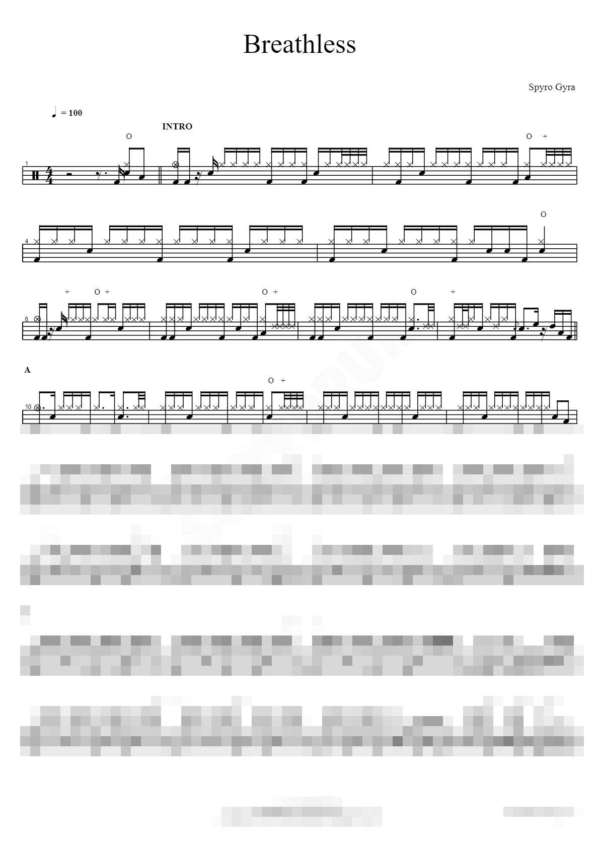 Breathless Sheet Music Preview