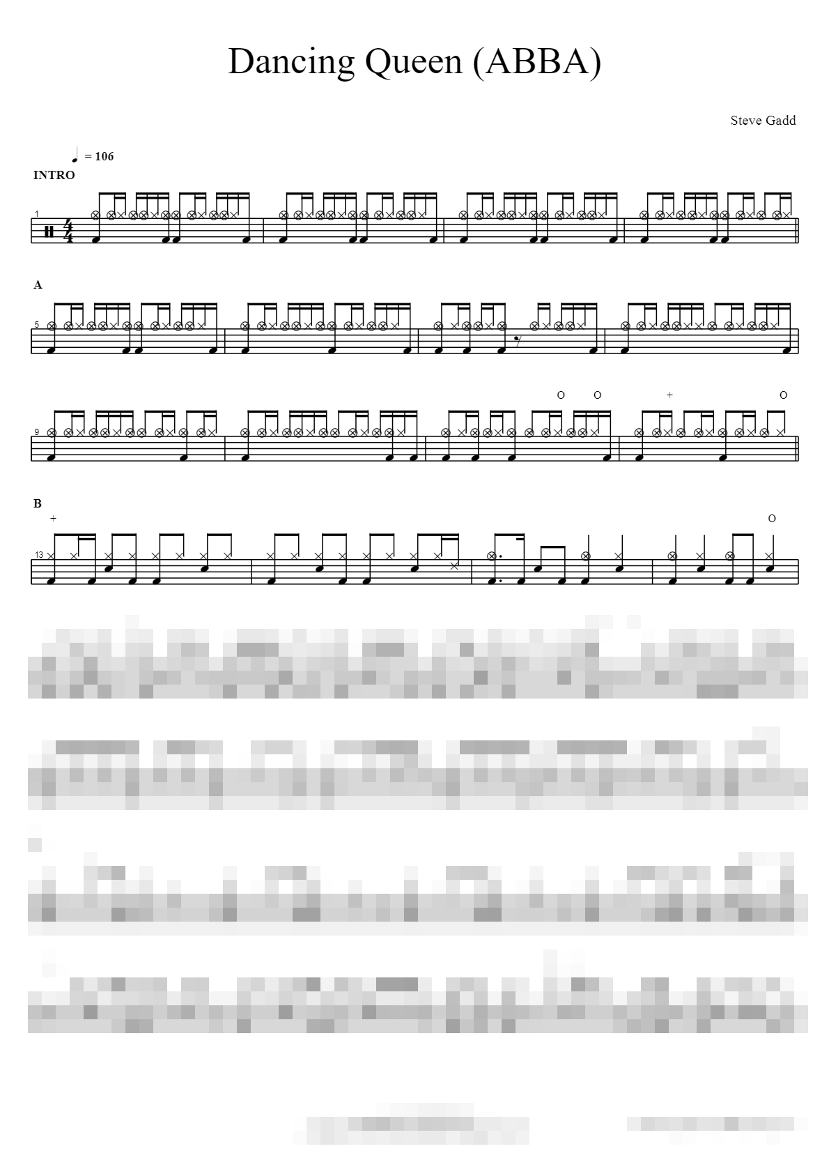 Dancing Queen (ABBA) Sheet Music Preview