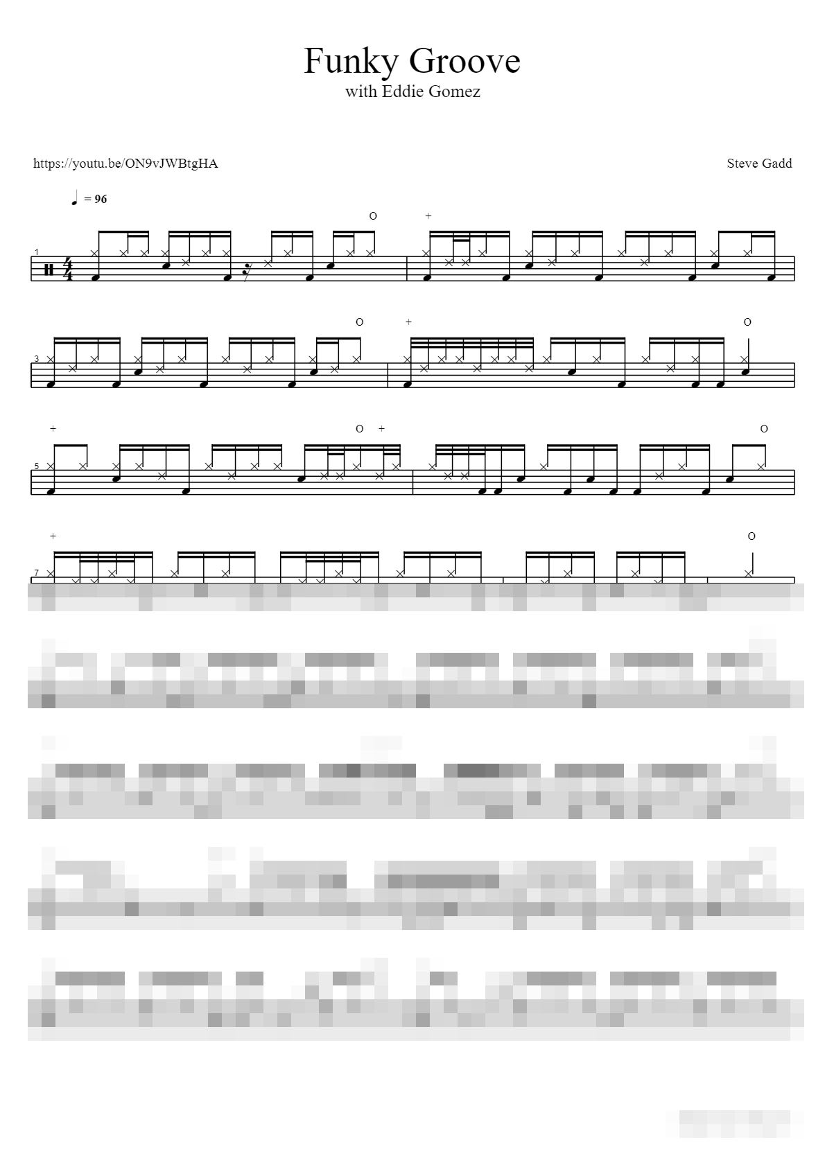 Funky Groove Sheet Music Preview