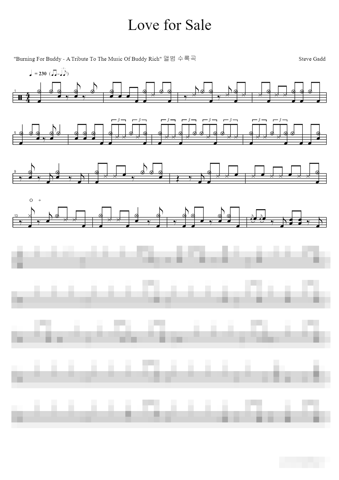 Love for Sale Sheet Music Preview