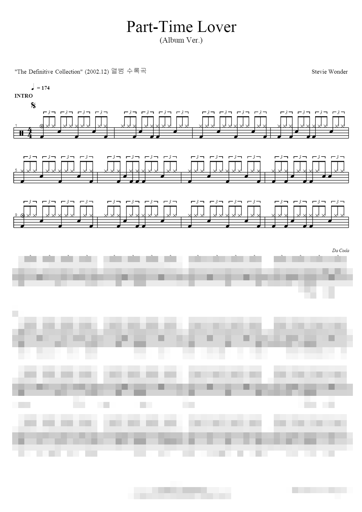Time Lover Sheet Music Preview