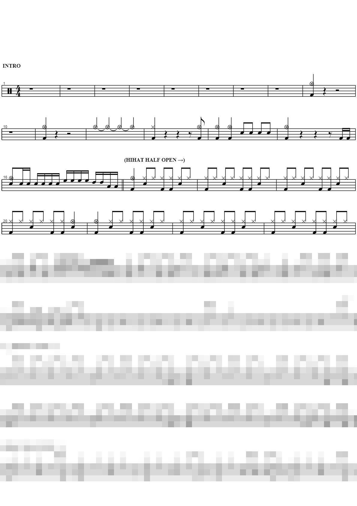 Falling Star Sheet Music Preview