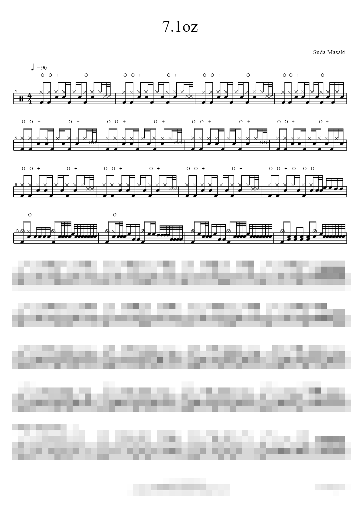 7.1oz Sheet Music Preview