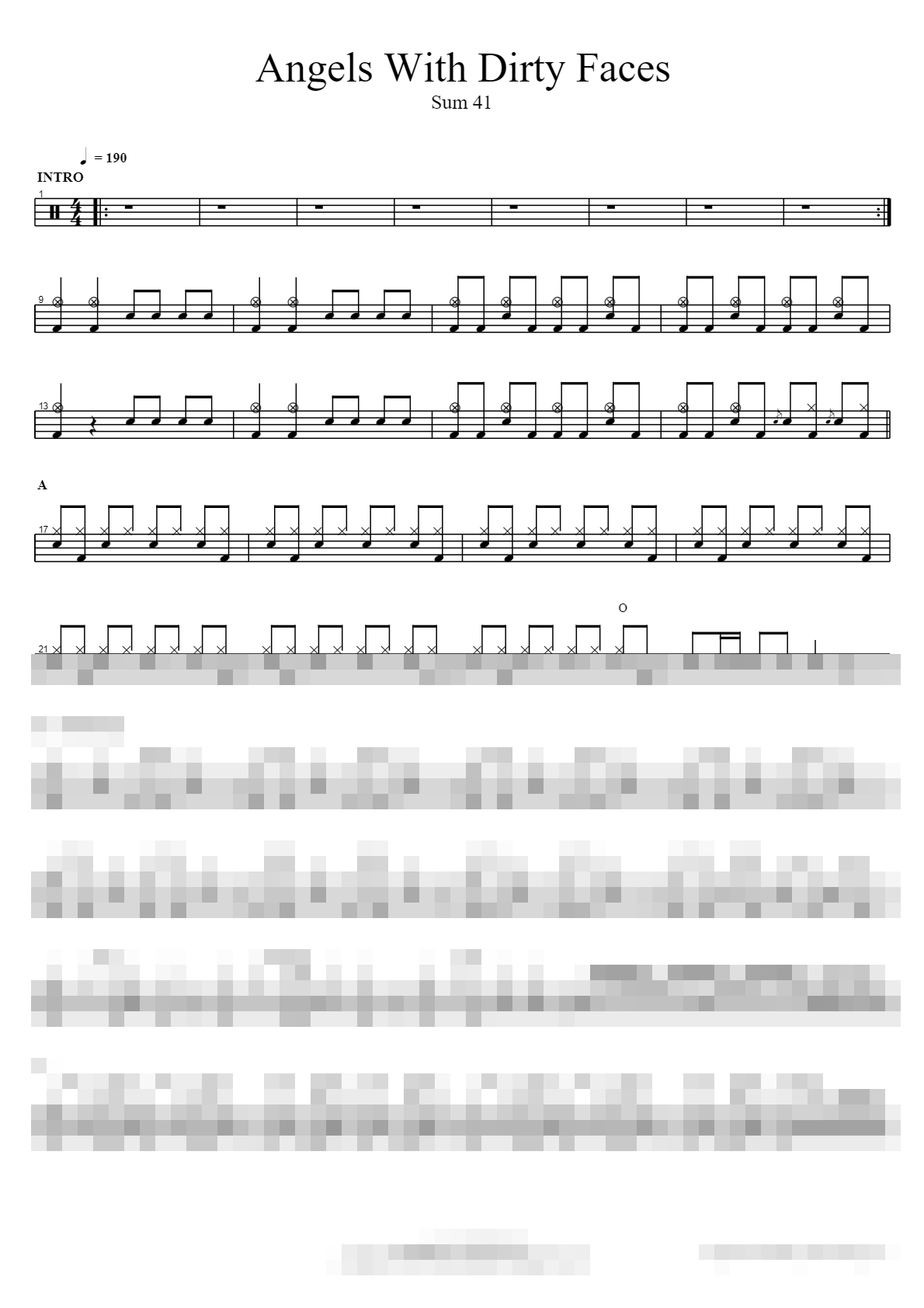 Angels With Dirty Faces Sheet Music Preview