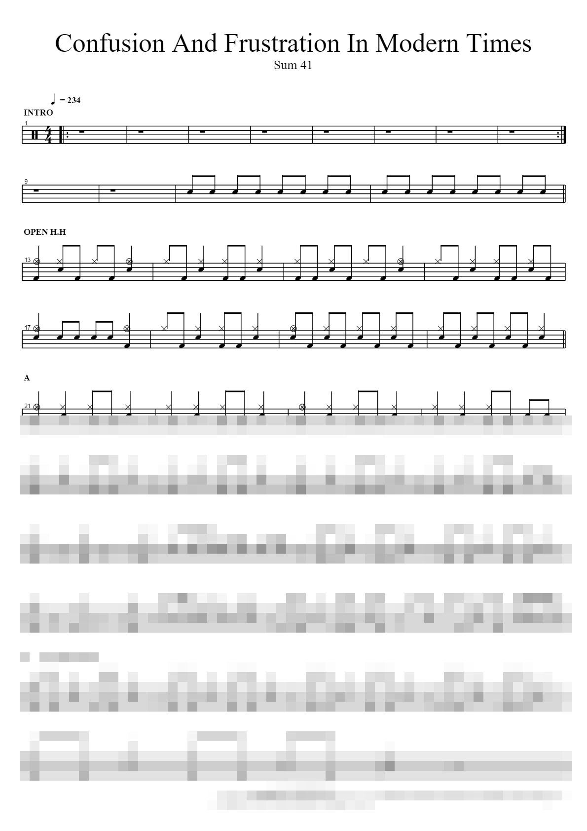 Confusion And Frustration In Modern Times Sheet Music Preview