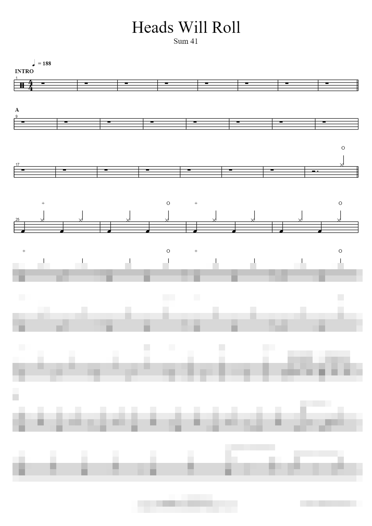Heads Will Roll Sheet Music Preview
