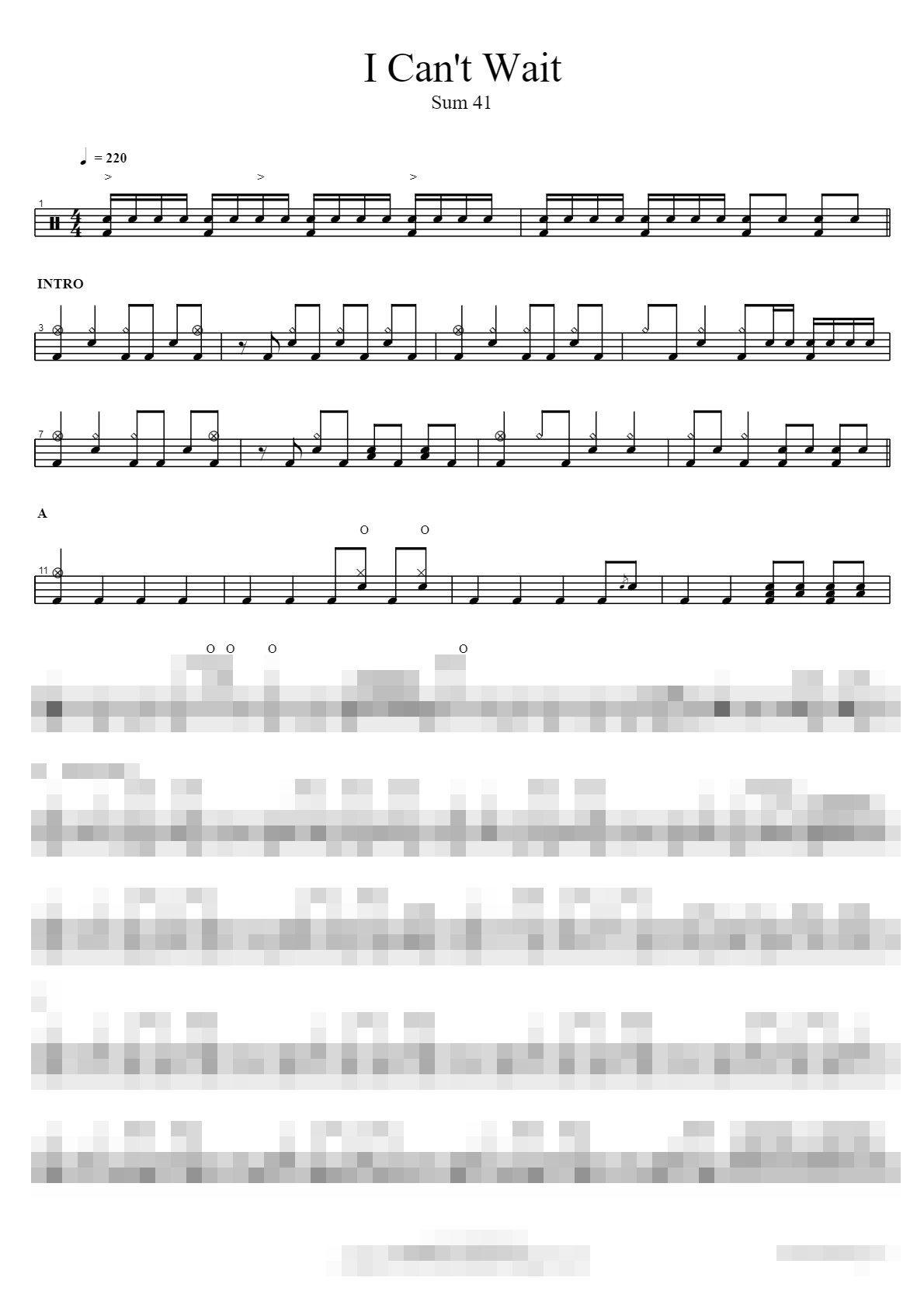 I Can't Wait Sheet Music Preview