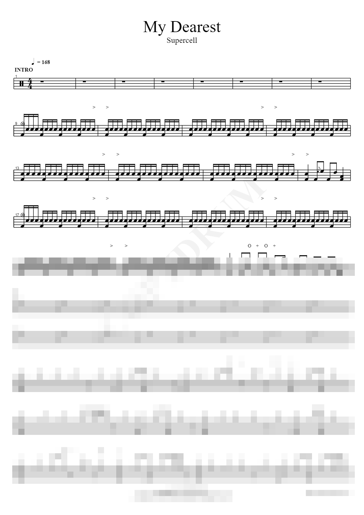 My Dearest Sheet Music Preview