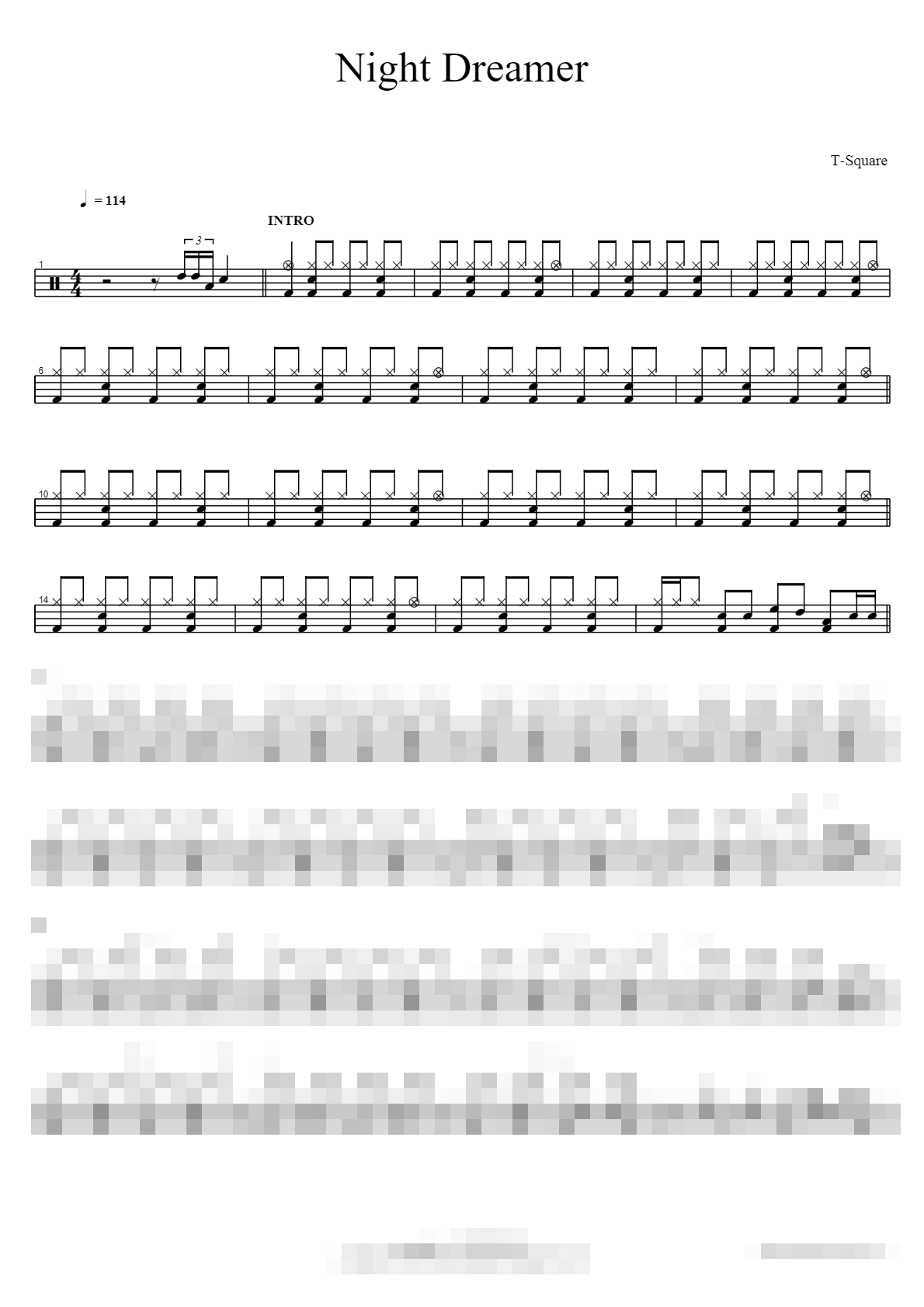 Night Dreamer Sheet Music Preview