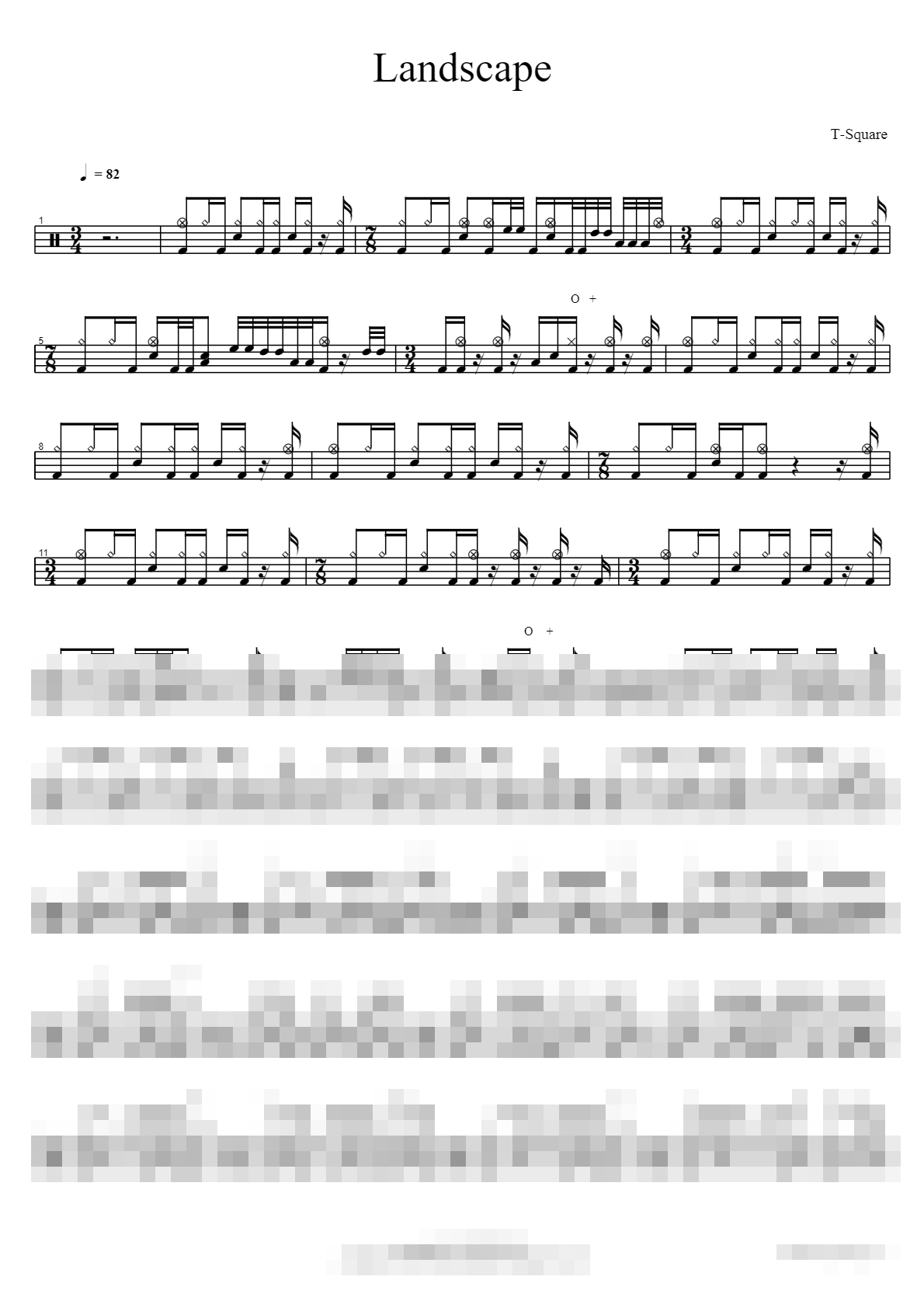 Landscape Sheet Music Preview