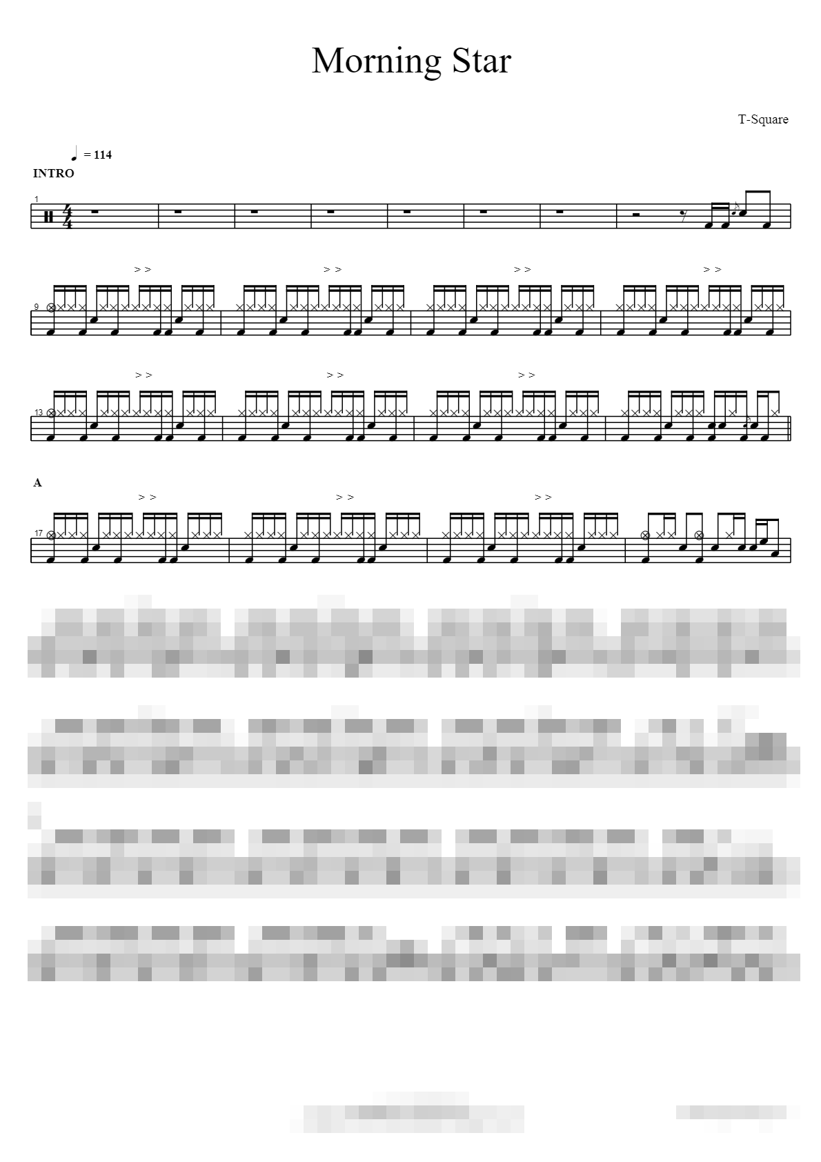 Morning Star Sheet Music Preview