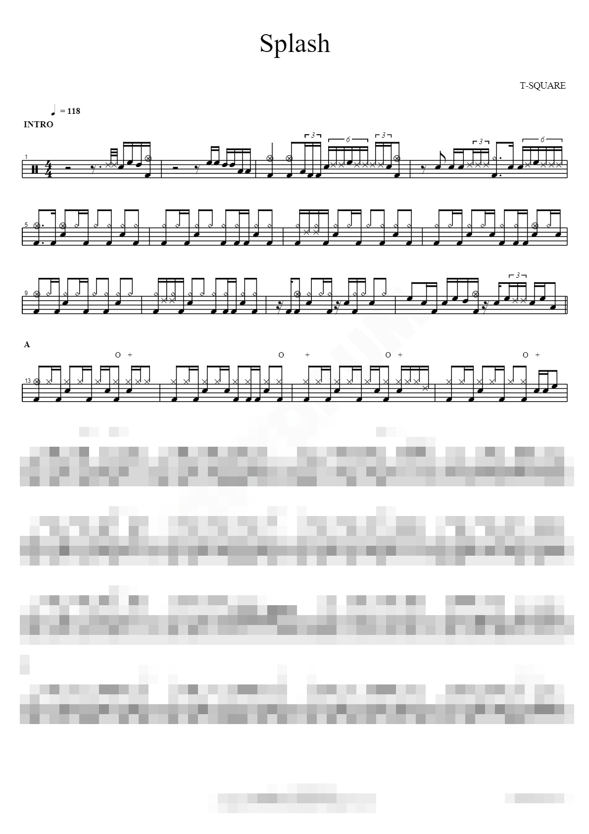 Splash Sheet Music Preview