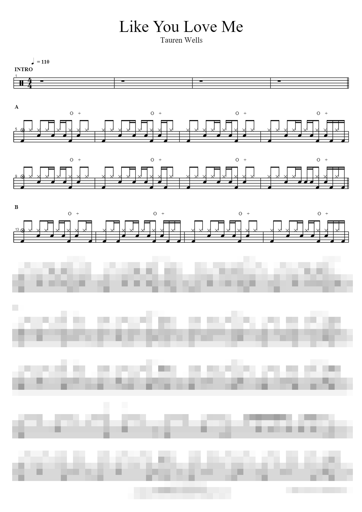 Like You Love Me Sheet Music Preview