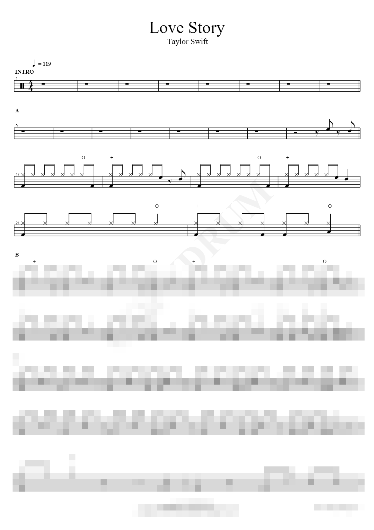 Love Story Sheet Music Preview