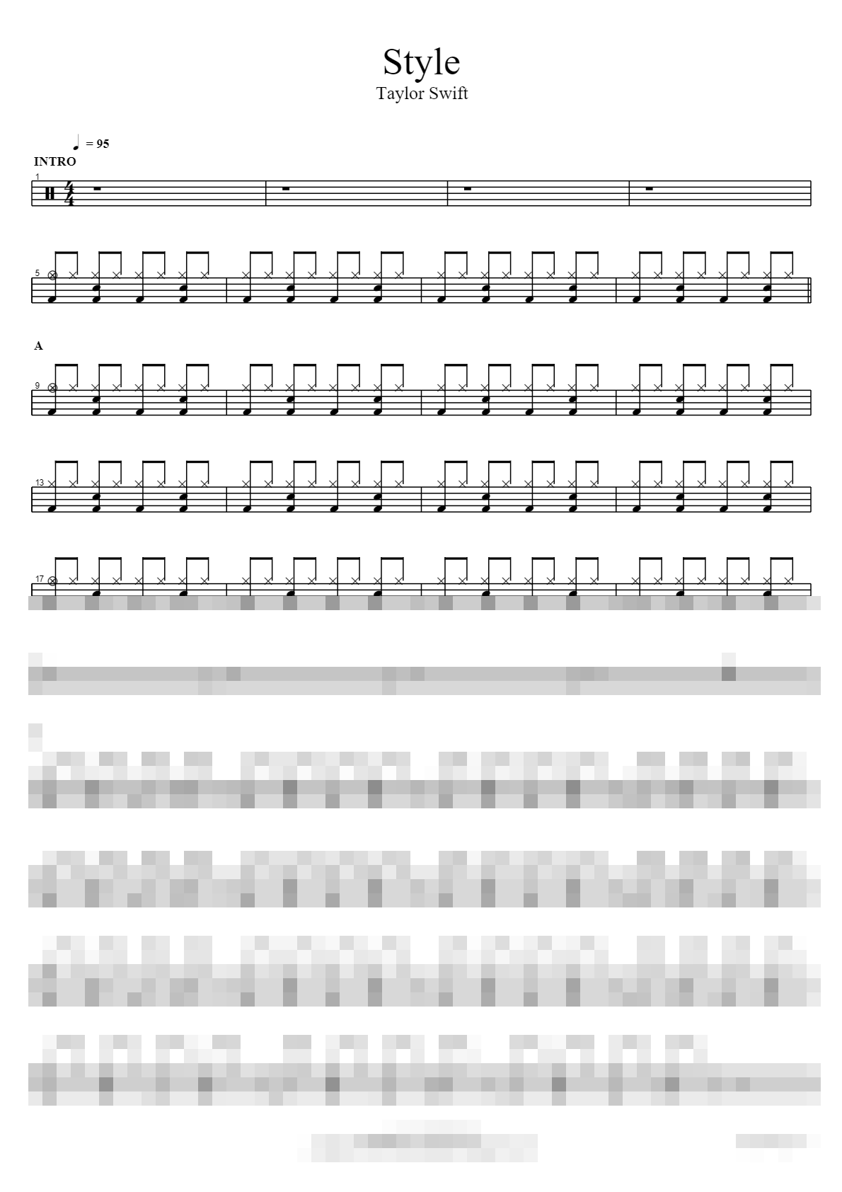 Style Sheet Music Preview