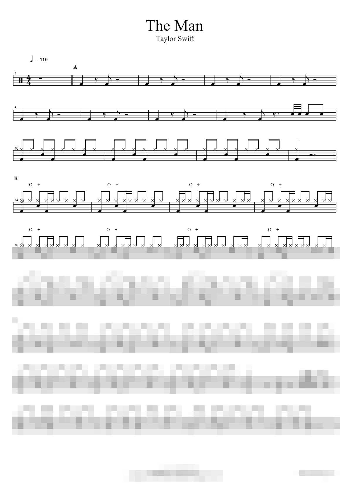 The Man Sheet Music Preview