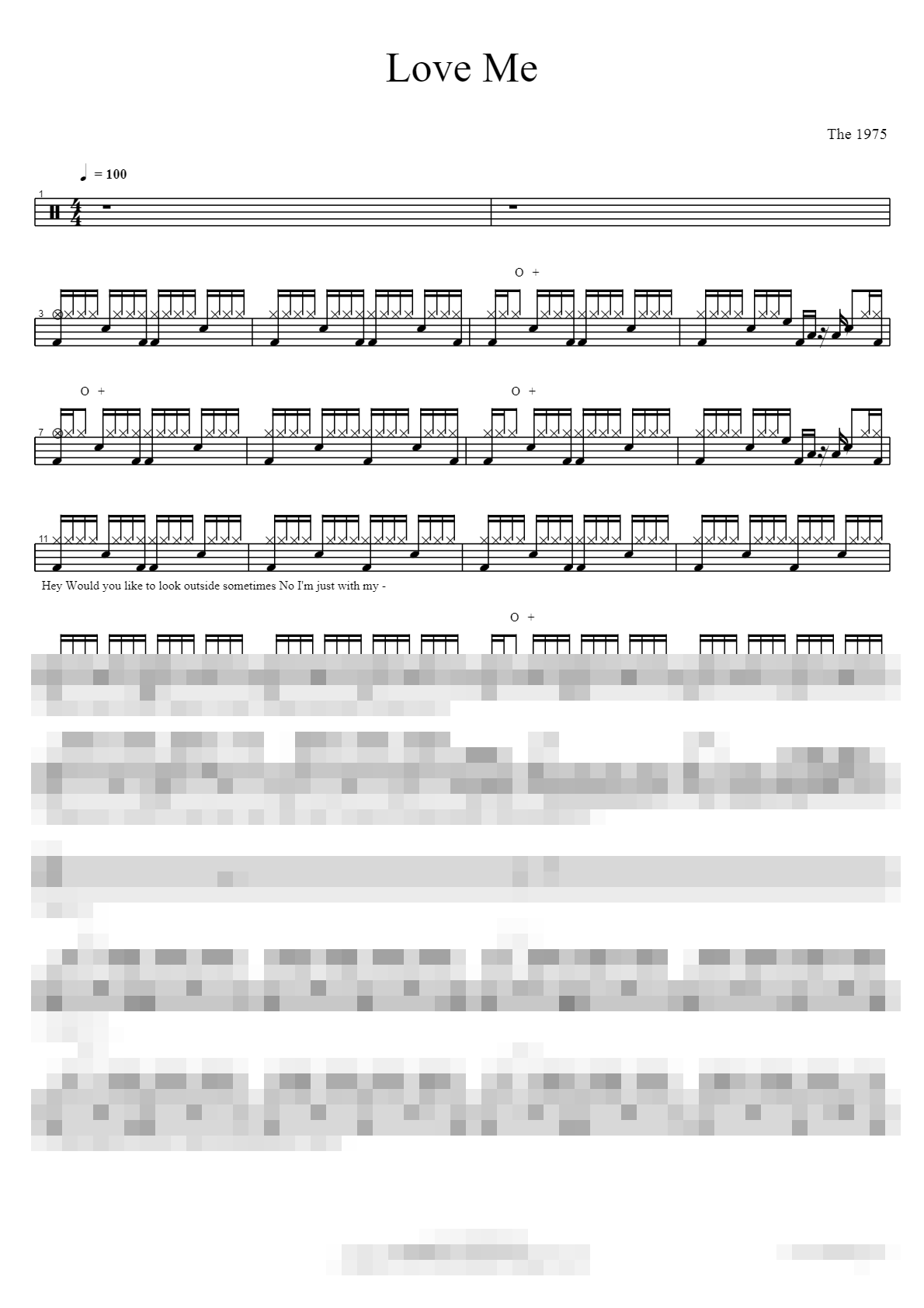 Love Me Sheet Music Preview
