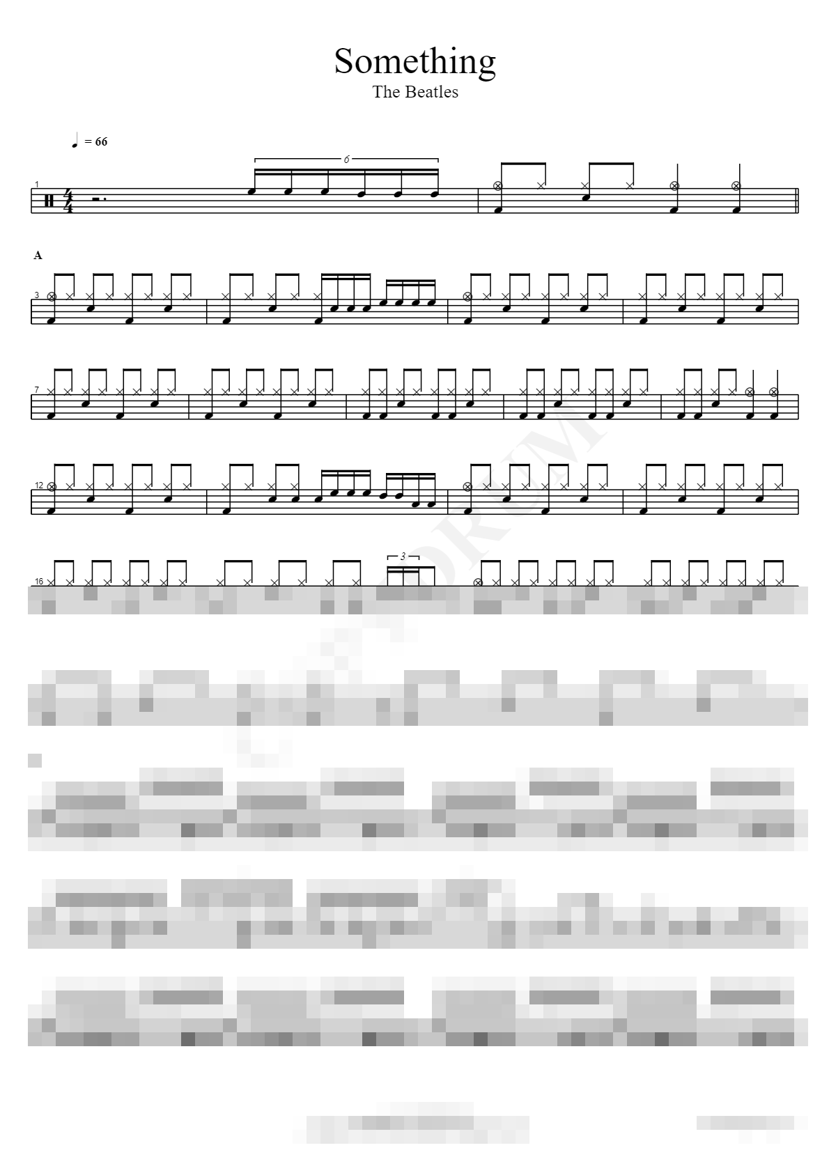 Something (Remastered 2015) Sheet Music Preview