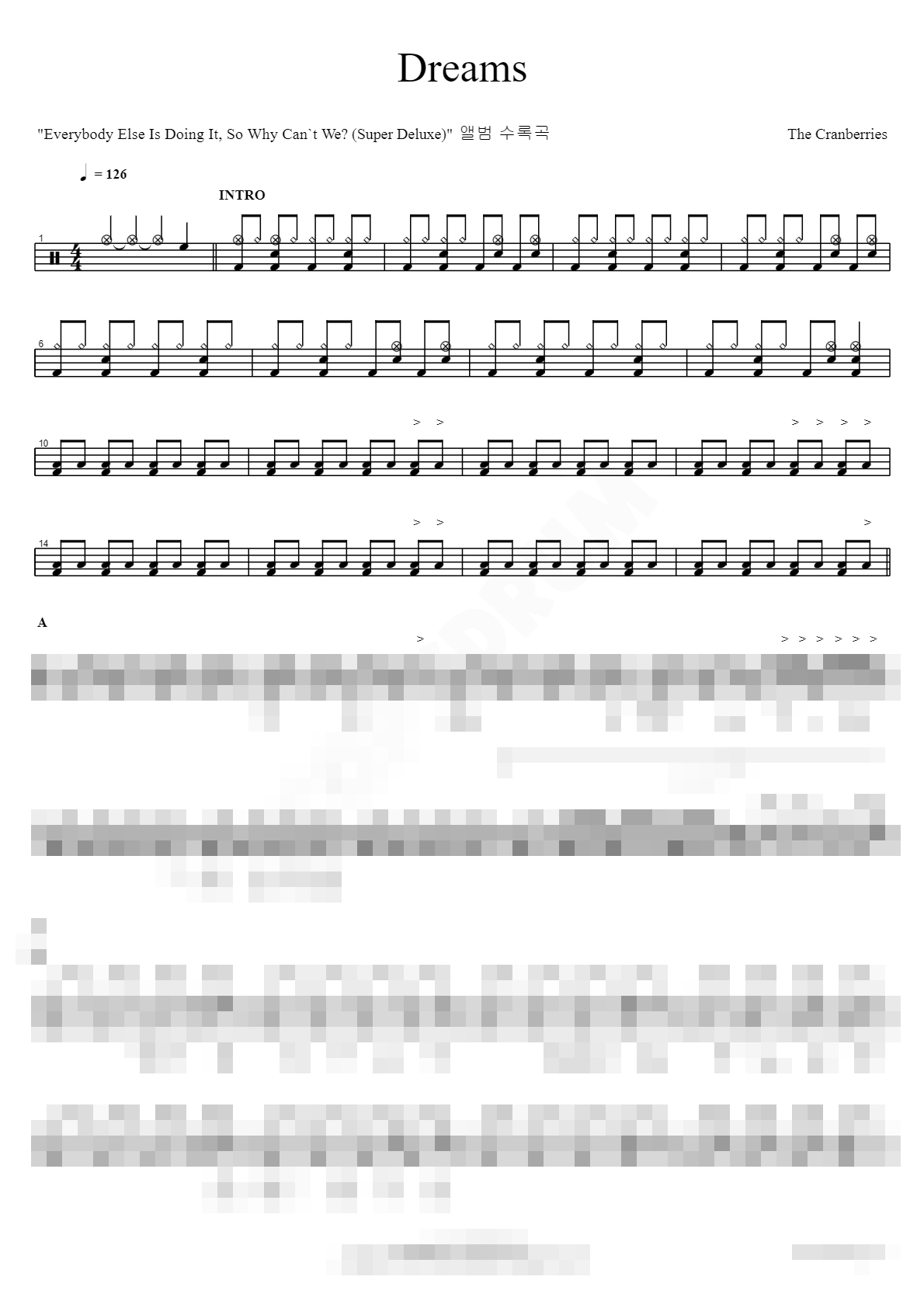 Dreams Sheet Music Preview