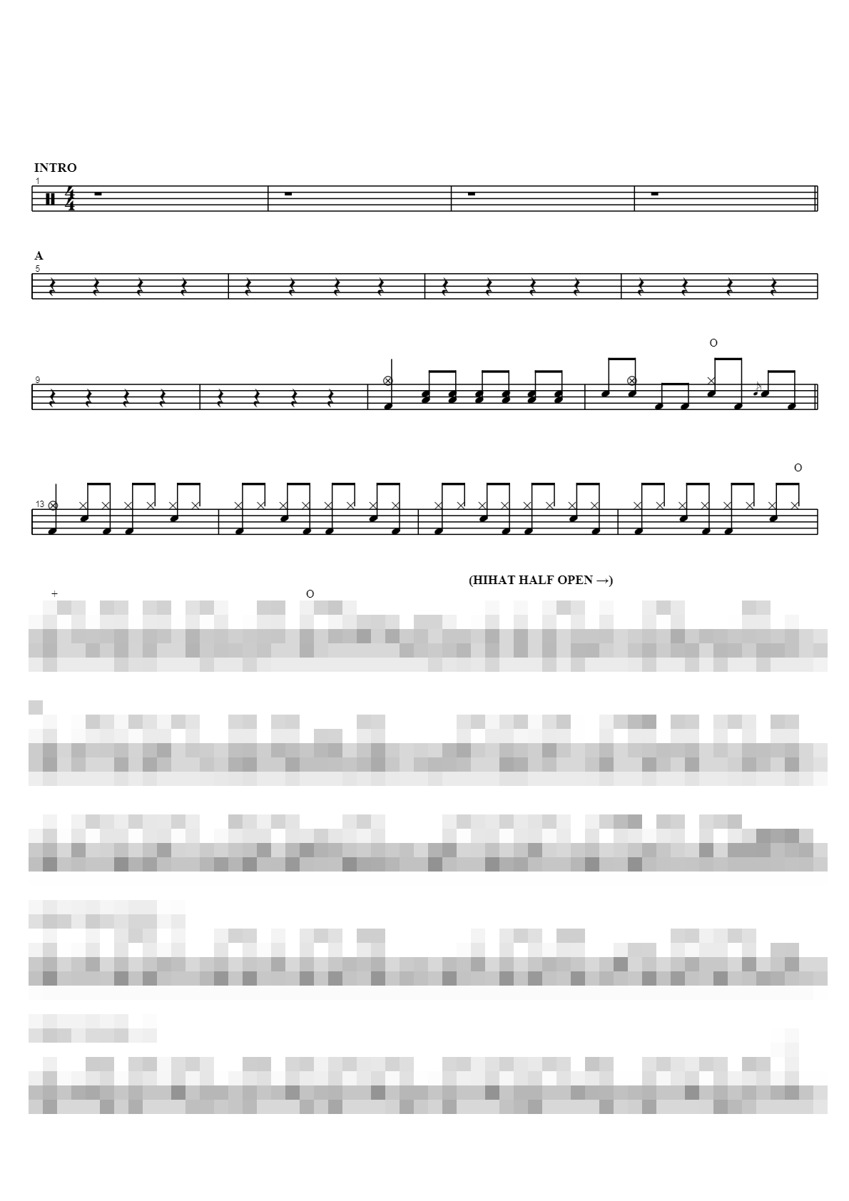Drain The Blood Sheet Music Preview