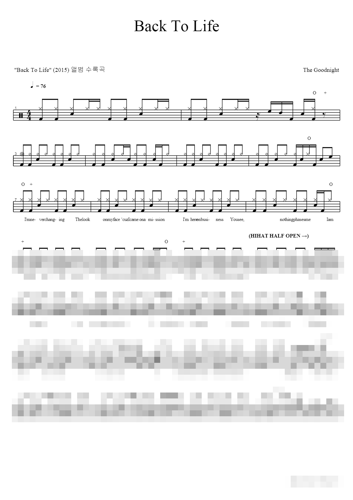 Back To Life Sheet Music Preview