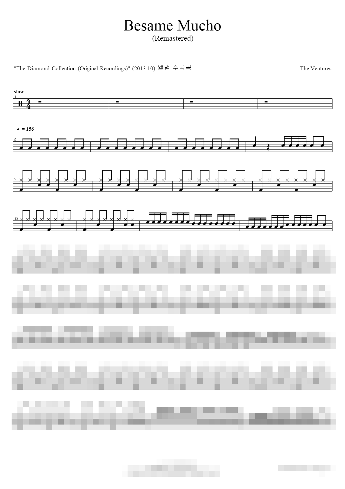 Besame Moucho Sheet Music Preview