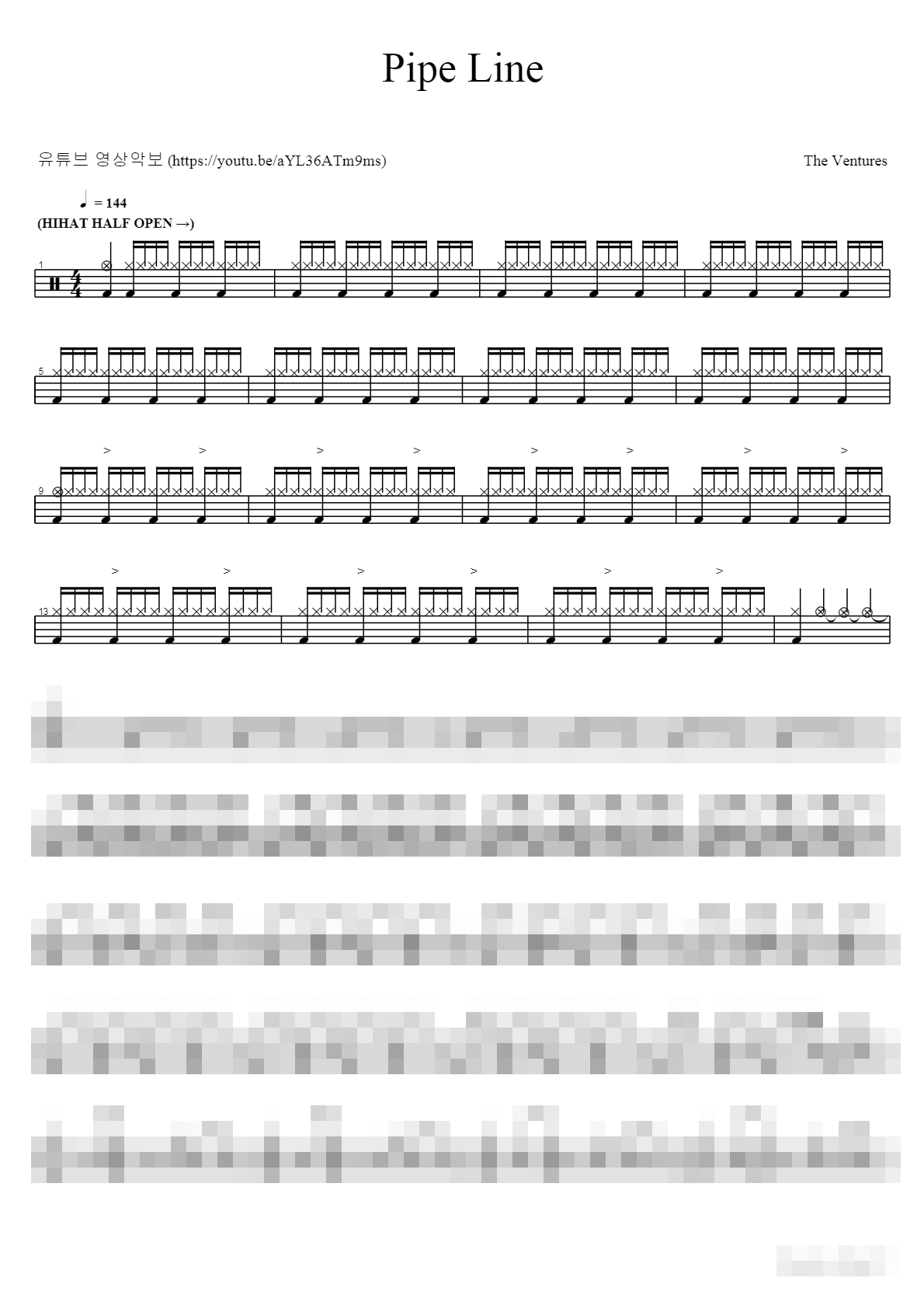 Pipe Line Sheet Music Preview