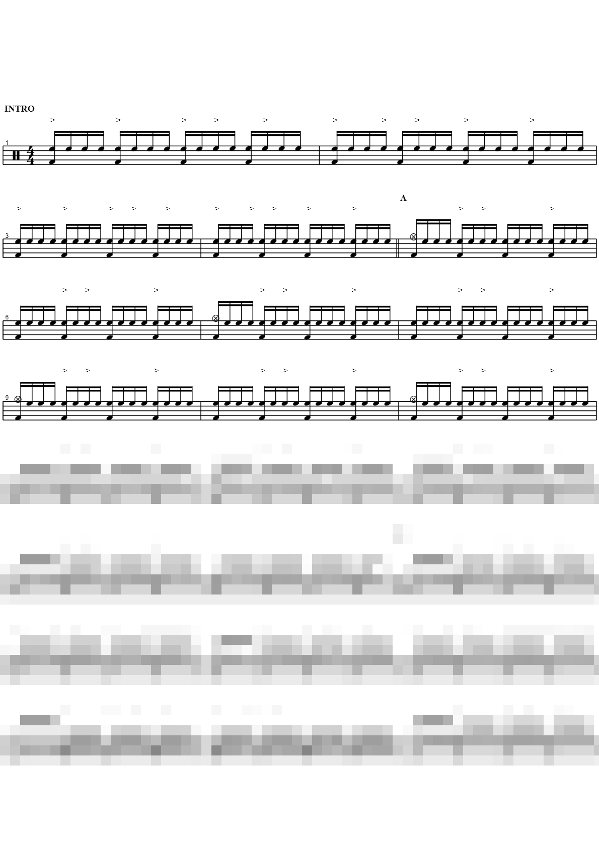 Wipe Out Sheet Music Preview