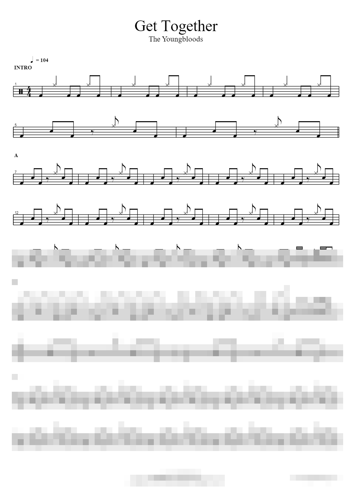 Get Together Sheet Music Preview