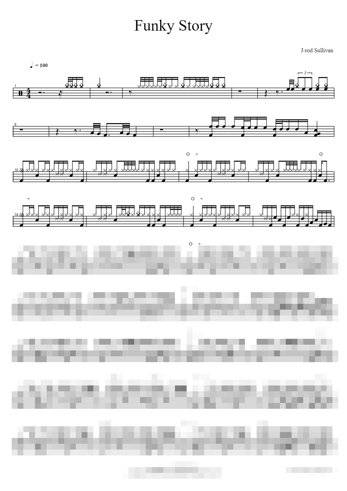Funky Story Sheet Music Preview