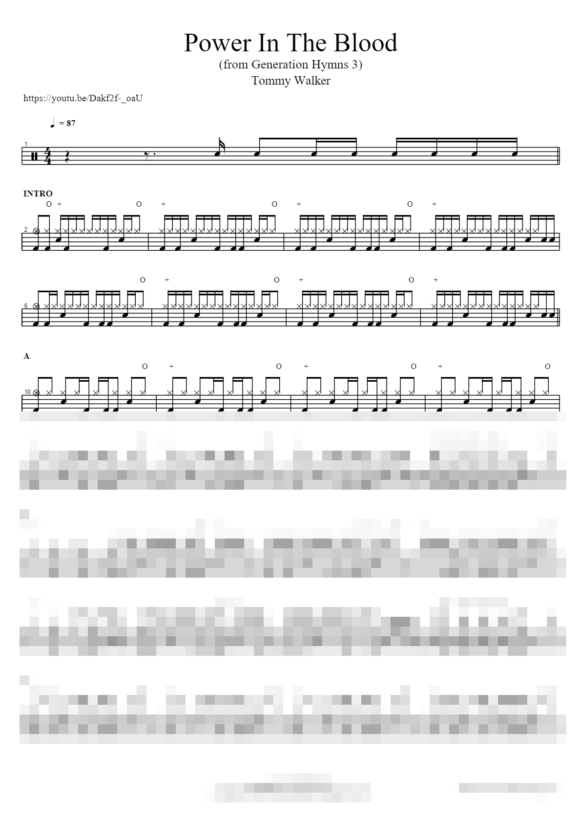 Power In The Blood (from Generation Hymns 3) Sheet Music Preview