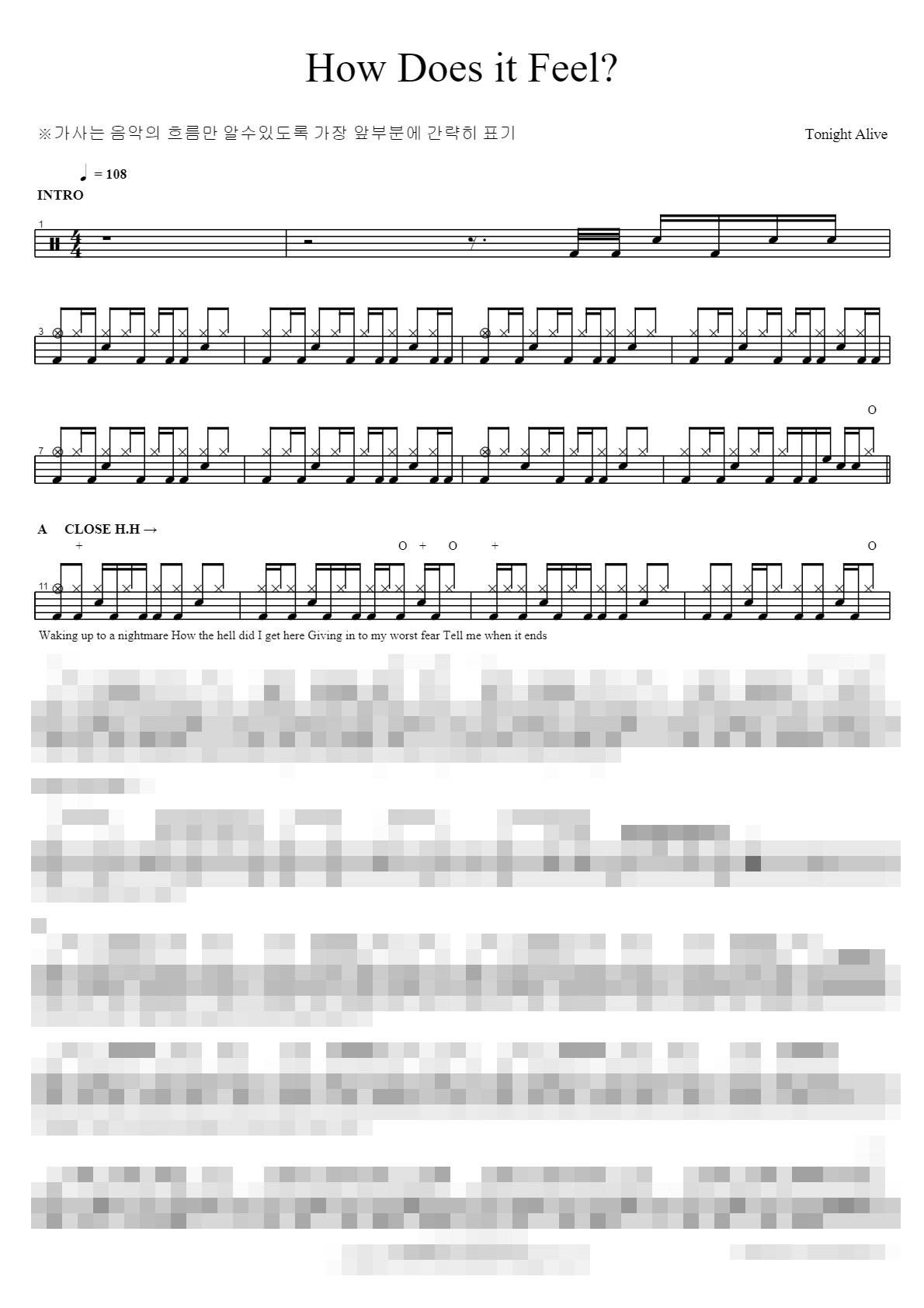 How Does it Feel Sheet Music Preview