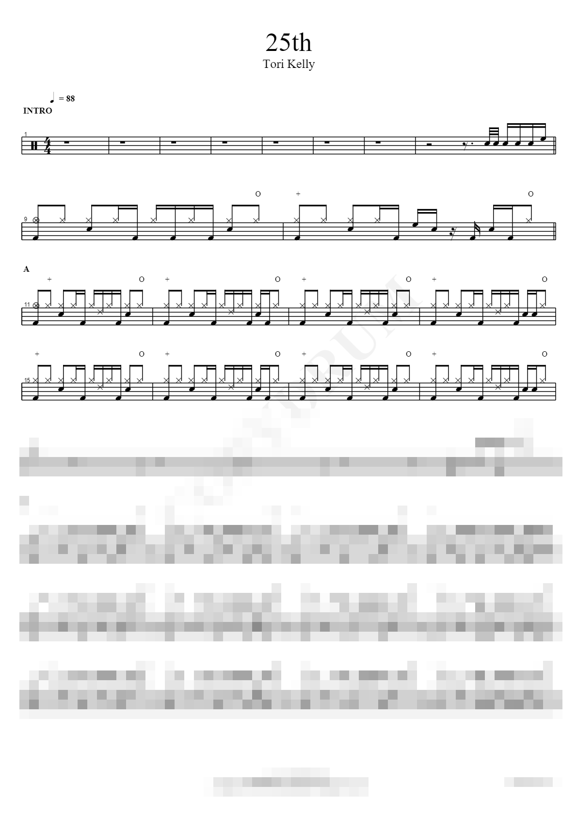 25th Sheet Music Preview