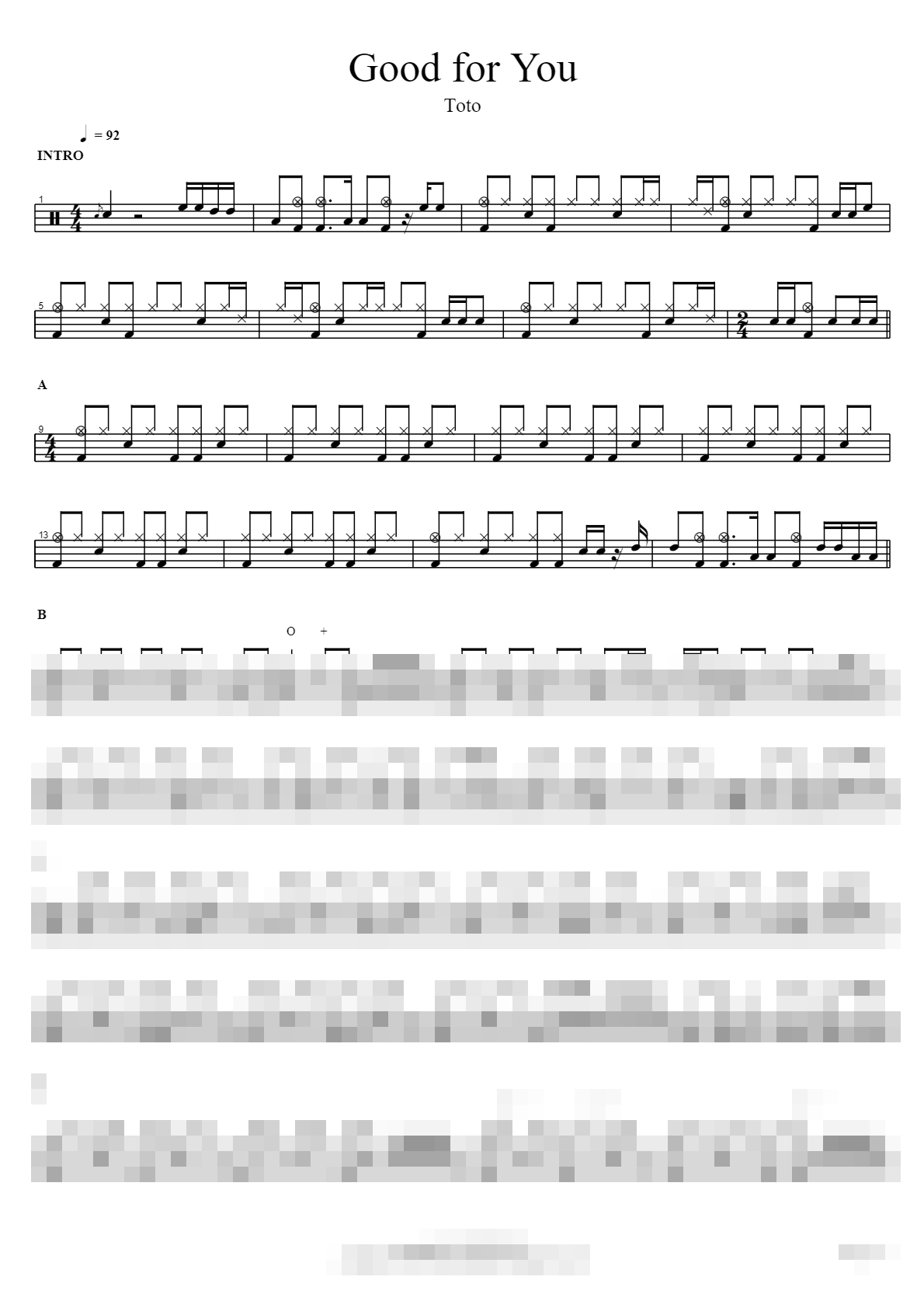 Good for You Sheet Music Preview