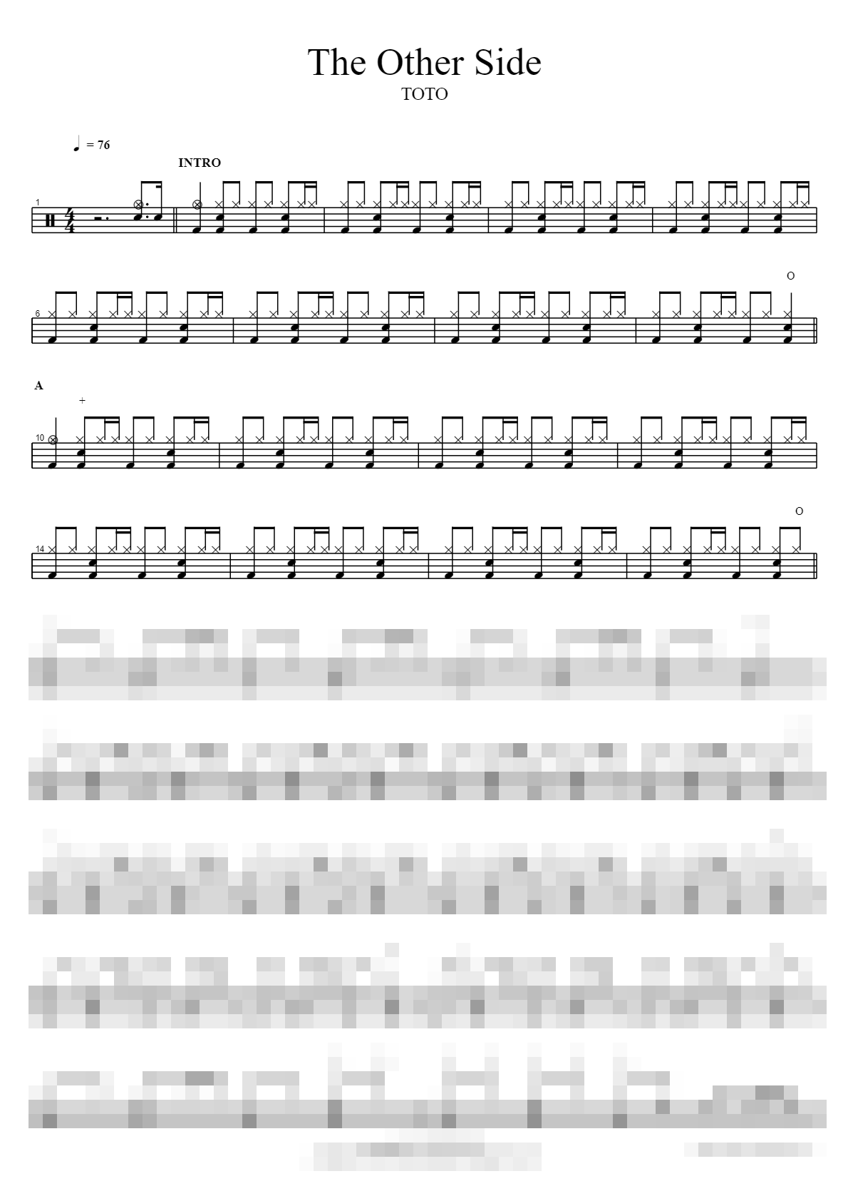 The Other Side Sheet Music Preview