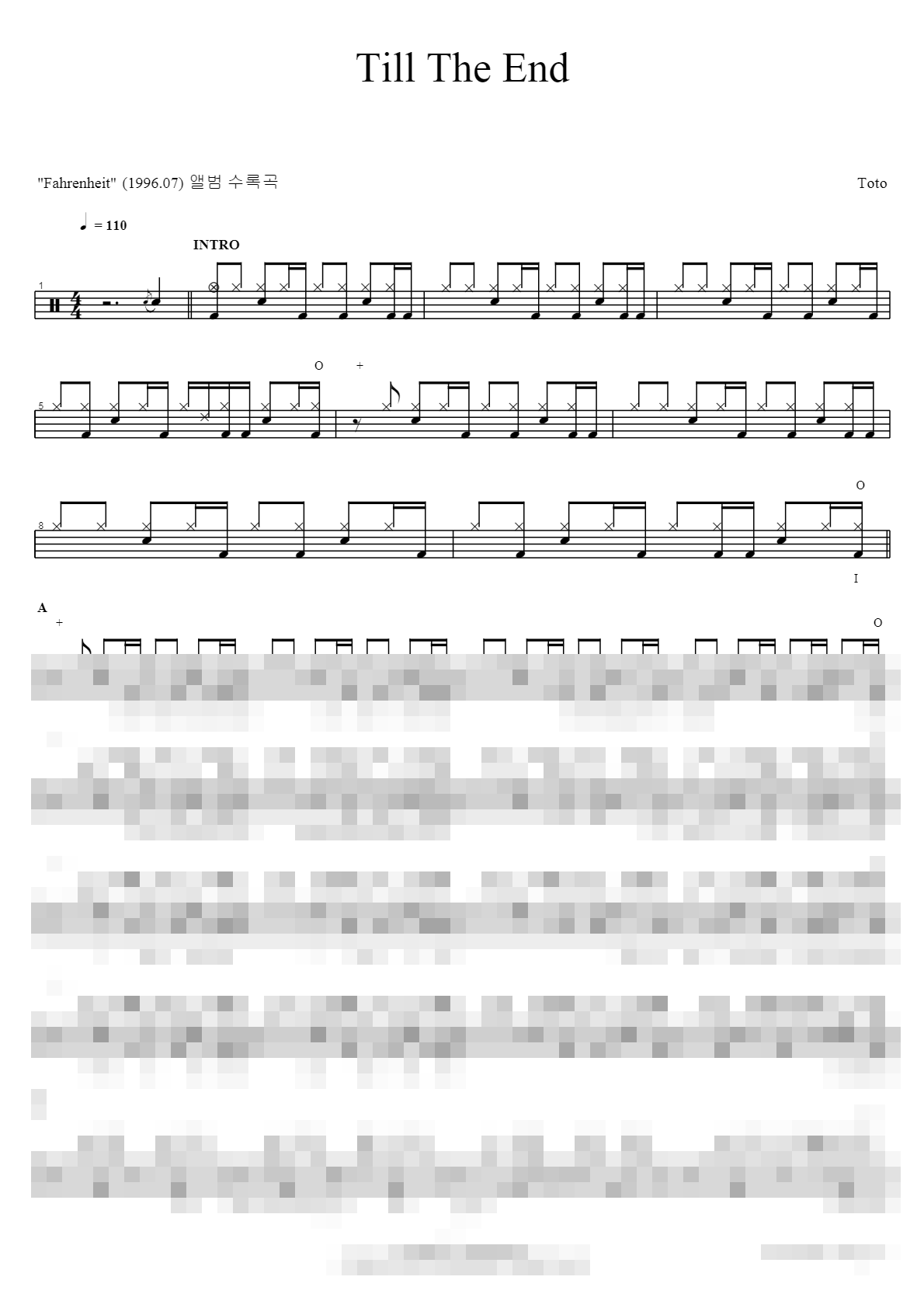 Till The End Sheet Music Preview