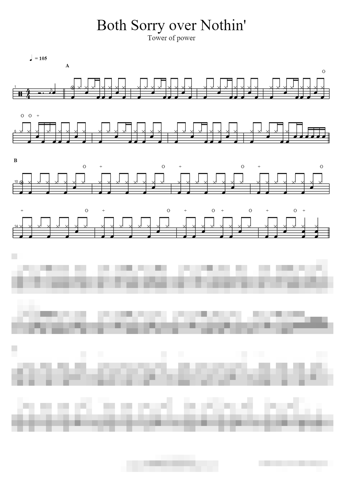 Both Sorry over Nothin' Sheet Music Preview