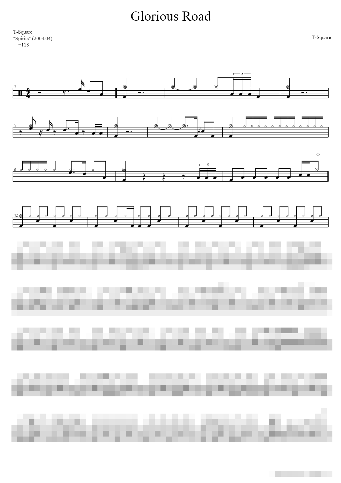 Glorious Road Sheet Music Preview