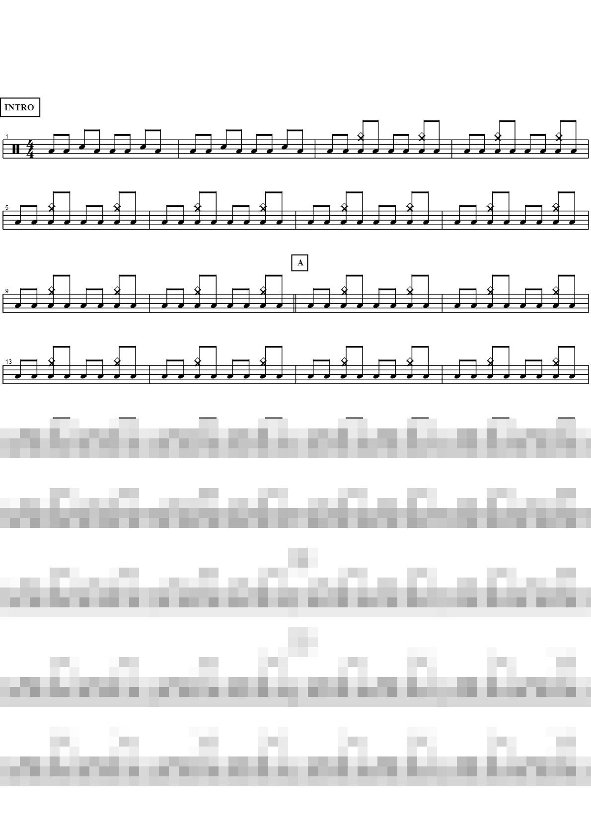 With or Without You(live) Sheet Music Preview