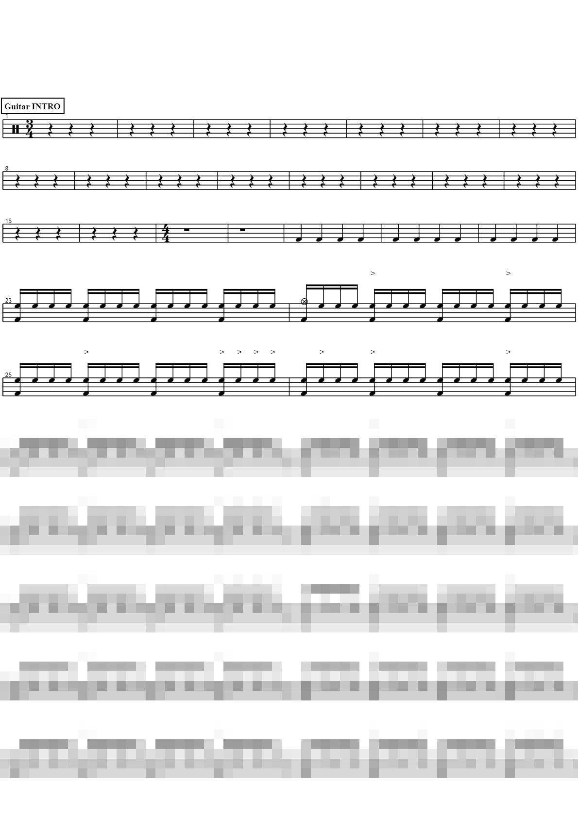 Where The Streets Have No Name Sheet Music Preview