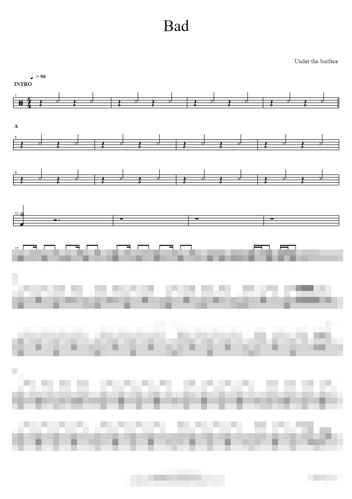Bad Sheet Music Preview