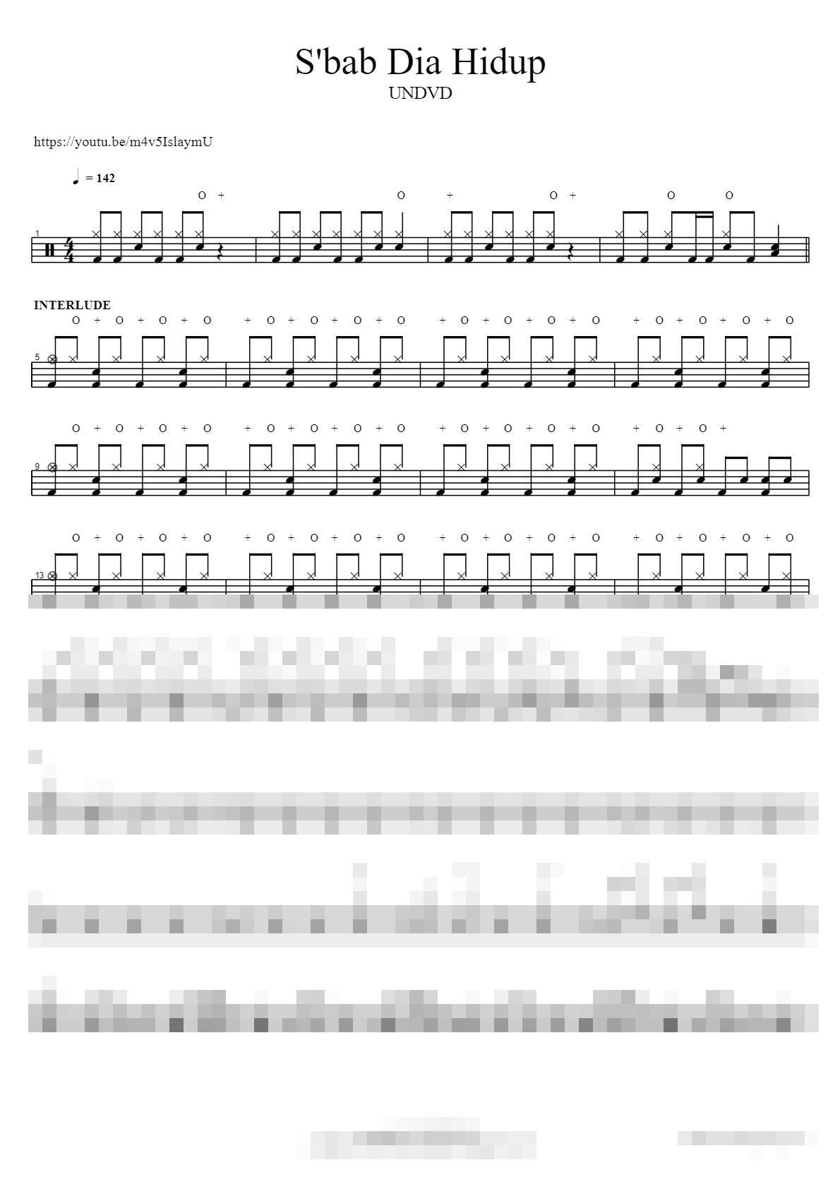 S'bab Dia Hidup Sheet Music Preview