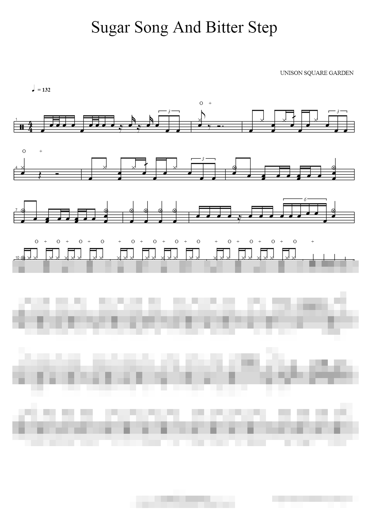 sugar song to bitter step Sheet Music Preview