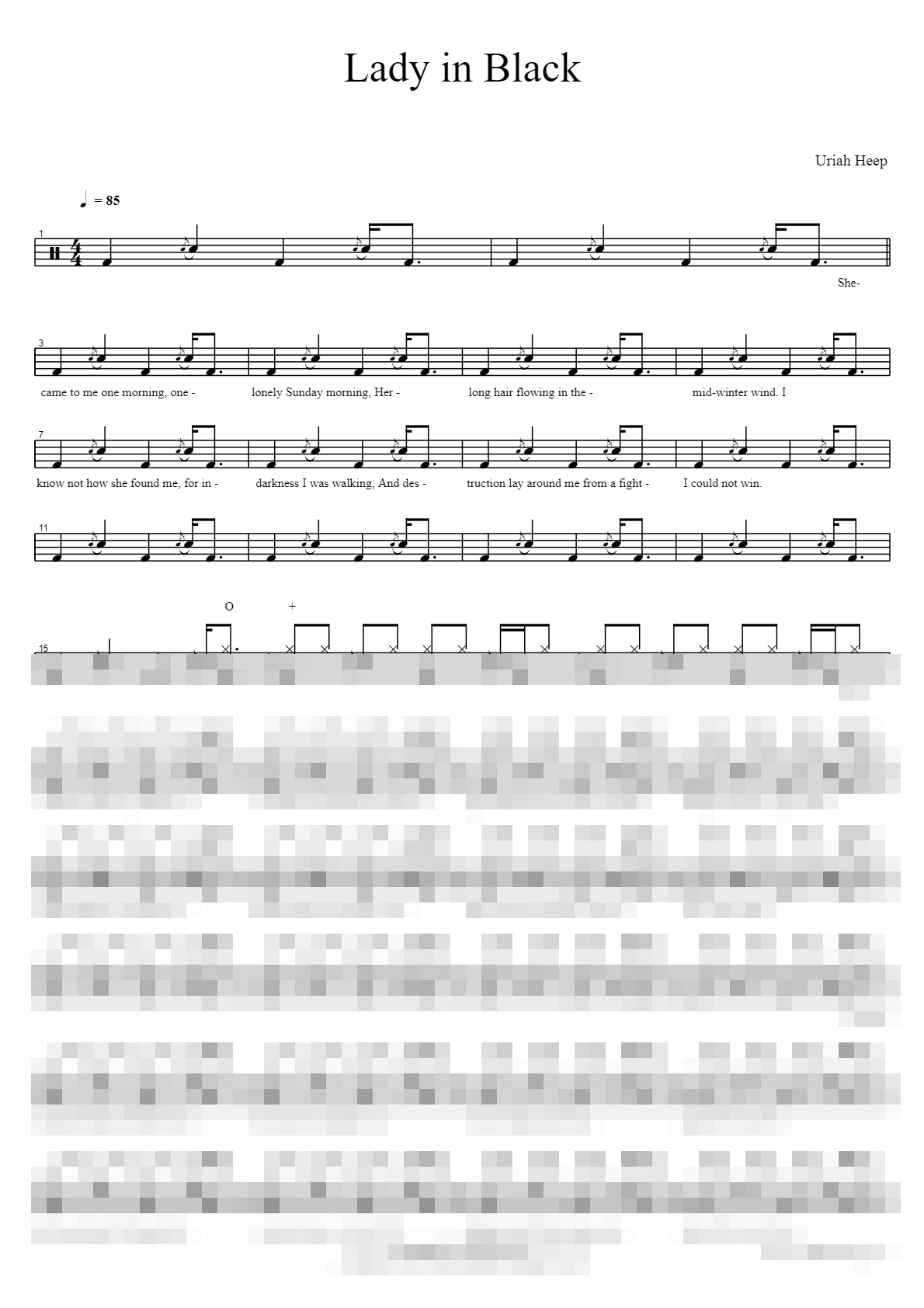 Lady in Black Sheet Music Preview
